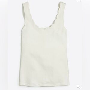 J Crew Scalloped tank top